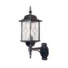 Elstead Lighting Wexford 1 Light Up Wall Lantern - Grey