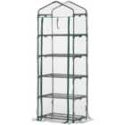 Outsunny Mini Greenhouse PVC Cover 69x49x193cm - Green