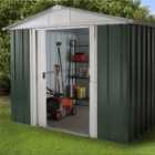 Yardmaster Emerald Metal Apex Shed 8 x 9ft with Floor Support Frame