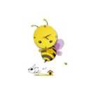 Milagro Childrens Lamp Bee LED Clock 0.6W LED