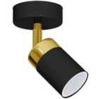 Milagro Wall Lamp Joker Black/Gold 1 x GU10