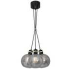 Milagro Pendant Lamp Omega Black / Gold 3 x E27