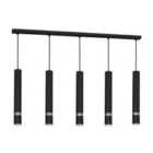 Milagro Pendant Lamp Joker Black 5 x GU10
