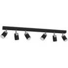Milagro Ceiling Lamp Joker Black 6 x GU10