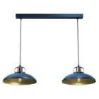 Milagro Pendant Lamp Felix Blue 2 x E27