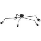Milagro Ceiling Lamp Joker Black 5 x GU10