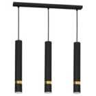 Milagro Pendant Lamp Joker Black/Gold 3 x GU10