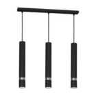 Milagro Pendant Lamp Joker Black 3 x GU10