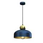 Milagro Pendant Lamp Harald Blue 1 x E27