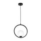 Milagro Pendant Lamp Boston 1 x E14 Black