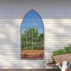 Mirroroutlet Arched Shaped Metal Garden Mirror