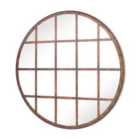 Mirroroutlet Home & Garden Round Circular Shaped Metal Garden Mirror Giving A Window Effect