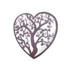 Mirroroutlet Home & Garden Heart Shaped Tree Decorative Garden Mirror 70Cmx70Cm