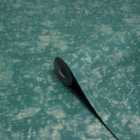 Paoletti Luxe Symphony Teal Blue Embossed Metallic Vinyl Wallpaper 10m x 53cm