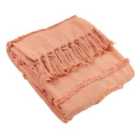 Furn. Jakarta Woven Cotton Tufted Throw Blush