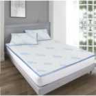 Air Flow Memory Foam Mattress Topper Double 2 Inch