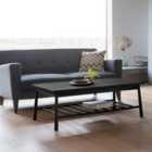 Oxford Rectangle Coffee Table Black 120 X 65 X 42.5Cm