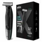 Braun Series X, Beard Trimmer & Body Shaver For Face & Body Hair, XT5100