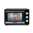 Geepas 25L Mini Oven And Grill 1600W Rotisserie 60 Minute Timer