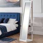 Fresco White Storage Mirror