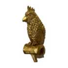 Percy Parrot Pot Hanger Gold (Pack Of 2)