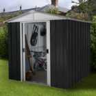 Yardmaster Castleton Metal Apex Shed 6 x 7ft with Floor Support Frame