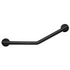 Croydex Angled Black Grab Bar - 600mm