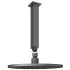 Hadleigh 250mm Ceiling Mounted Round Shower Head with Square Arm - Matt Anthracite