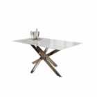 Native Home & Lifestyle Silver Glass Dining Table