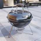 Garden Vida Kansas Small Kettle Grill Bbq - Black