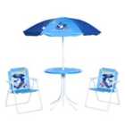 Outsunny Kids Foldable Four-piece Garden Set - Blue