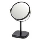 Capri 2X Magnification Double Sided Vanity Table Mirror - Black