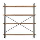 Crossland Grove Whitehill Display Unit TV Console Large