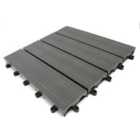 Monster Shop 33 X Wpc Decking Floor Tiles 30X30Cm - Grey