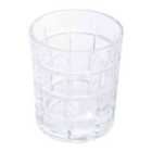 Interiors By Ph Set Of Four Check Glass Tumblers