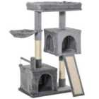 PawHut Cat Tree Tower Activity Centre - Grey