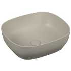 VitrA Norden Square Matt Taupe Countertop Basin - 475mm