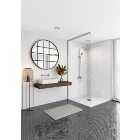 Wetwall Elite Athena Marble Post-Formed Finished Edge Single Shower Panel - 2420 x 1200 x 10mm