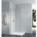 Nexa By Merlyn 10mm Chrome Frameless Wet Room Shower Screen excludes bracing bar - 2015 x 900mm