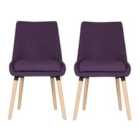 Teknik Welcome Reception/Dining Chairs 2 Pack - Plum