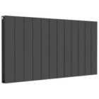 Ascot Double Anthracite Aluminium Designer Radiator 600 X 120Mm