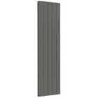 Ascot Double Anthracite Vertical Aluminium Designer Radiator 1800 X 510Mm