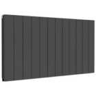 Ascot Single Anthracite Aluminium Designer Radiator 600 X 120Mm