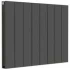 Ascot Double Anthracite Aluminium Designer Radiator 600 X 810Mm
