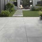 Lava Grey Glazed Outdoor Porcelain Paving Tile - 600 x 900 x 20mm - Pack of 2
