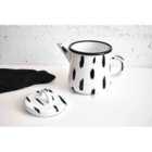 Rozi Stripe Collection Enamel Teapot