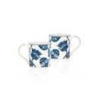 Rozi Set Of 2 Fleur Collection Mugs
