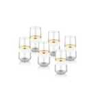 Rozi Set Of 6 Snow Collection Highball Glasses
