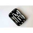 Rozi Stripe Collection Enamel Rectangular Medium Roasting And Serving Dish