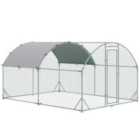 PawHut D51-321V01 Galvanised Chicken Coop With Cover